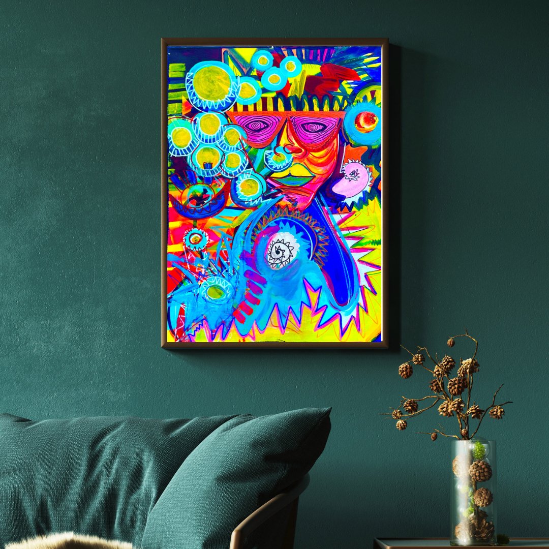 777 Fine Art Original Canvas - Feel Bright