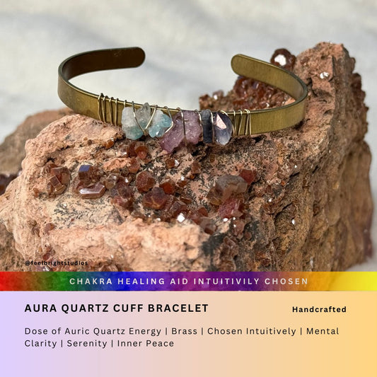Aura Quartz Cuff Bracelet