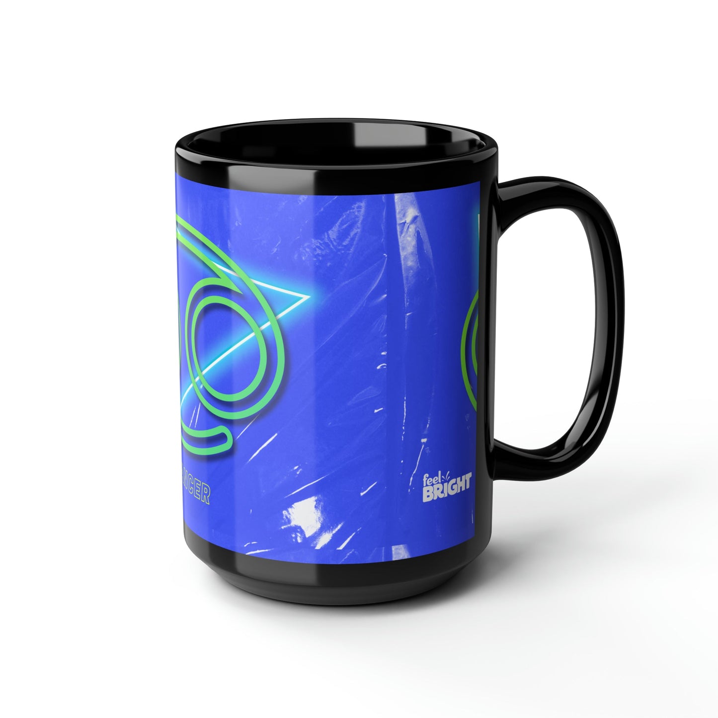 Cancer  Feel Bright Black Mug, 15oz