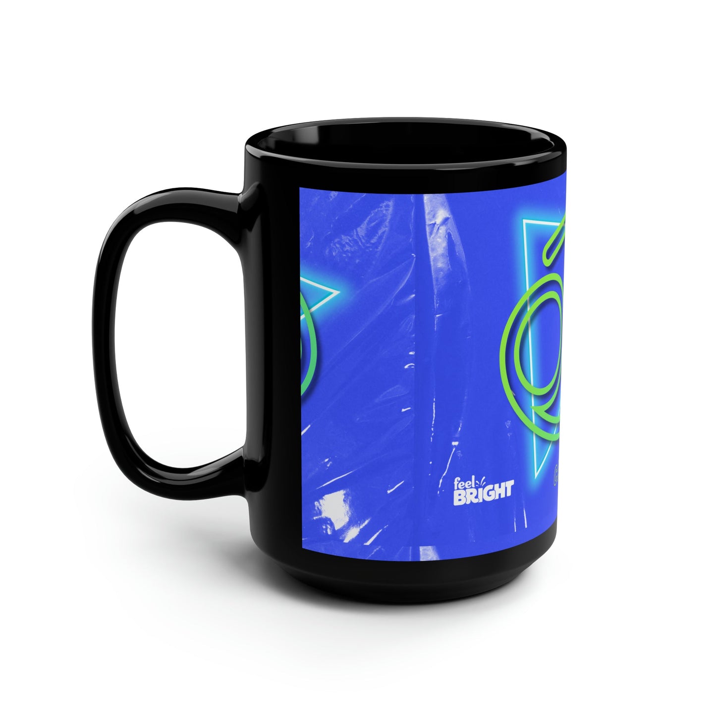 Cancer  Feel Bright Black Mug, 15oz