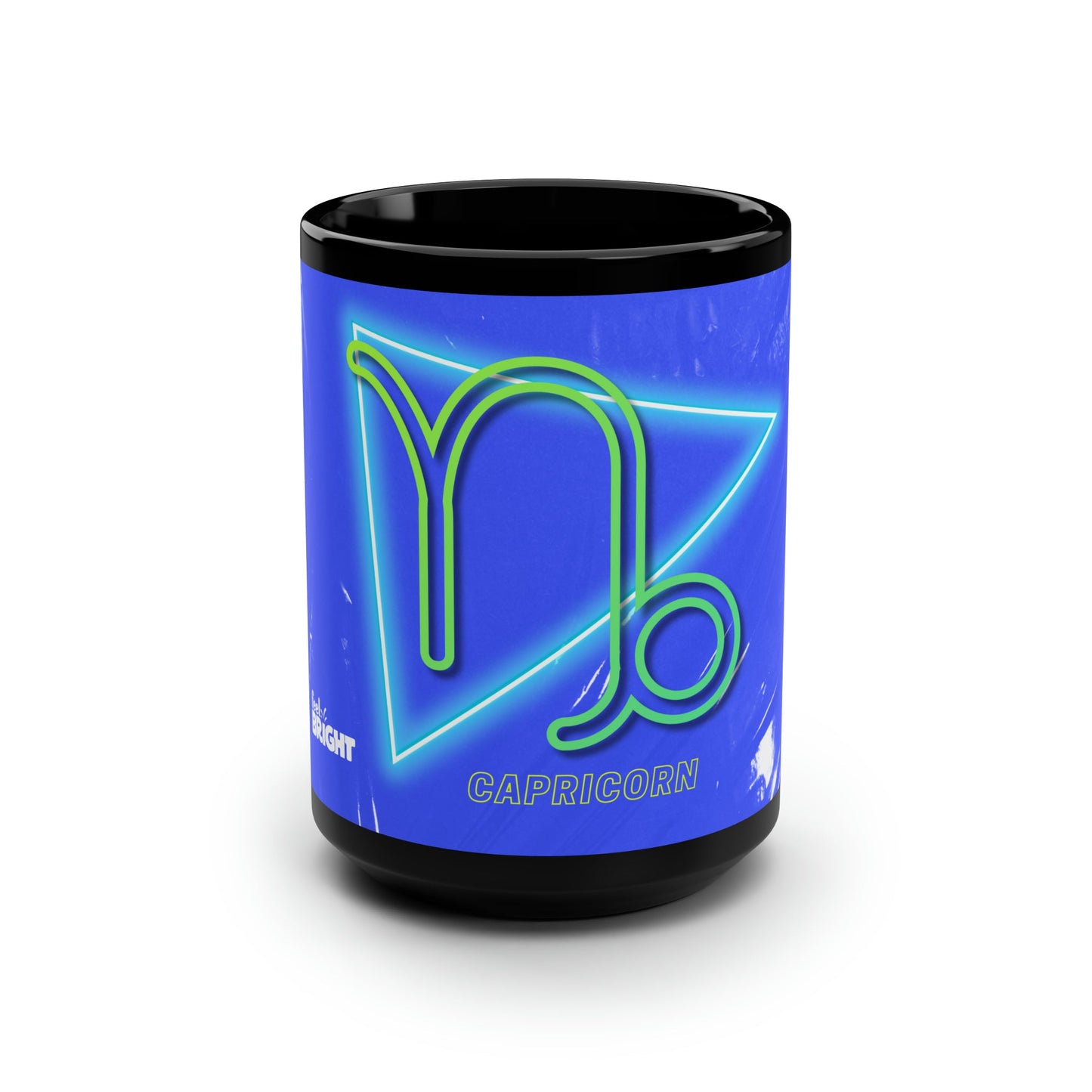 Capricorn Feel Bright Black Mug, 15oz