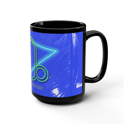 Capricorn Feel Bright Black Mug, 15oz