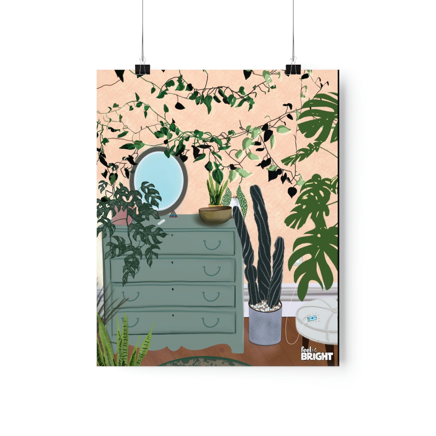 Check On Your Plants Premium Matte Print - Feel Bright