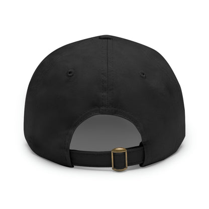 Choose Happiness Dad Hat with Leather Patch (Rectangle) - Feel Bright