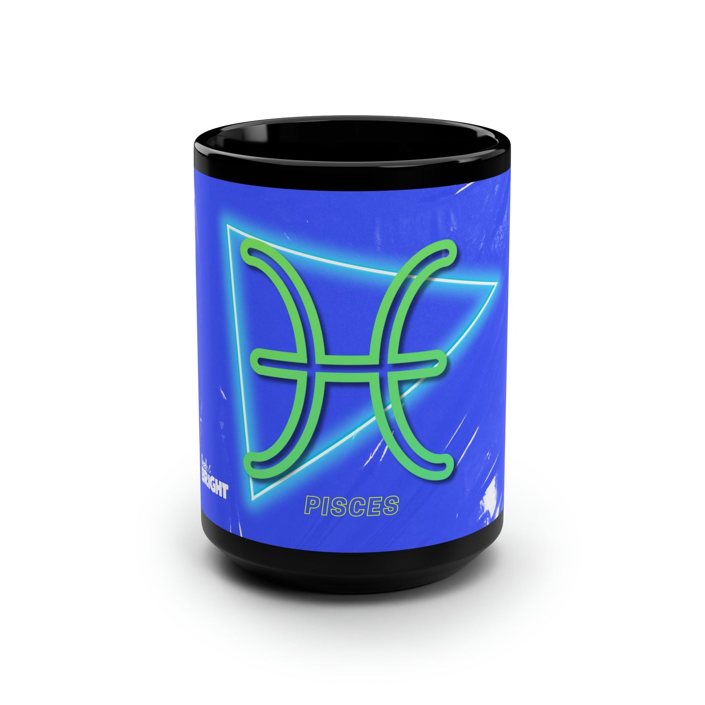 Pisces Feel Bright Black Mug, 15oz - Feel BrightPisces Feel Bright Black Mug, 15ozMug