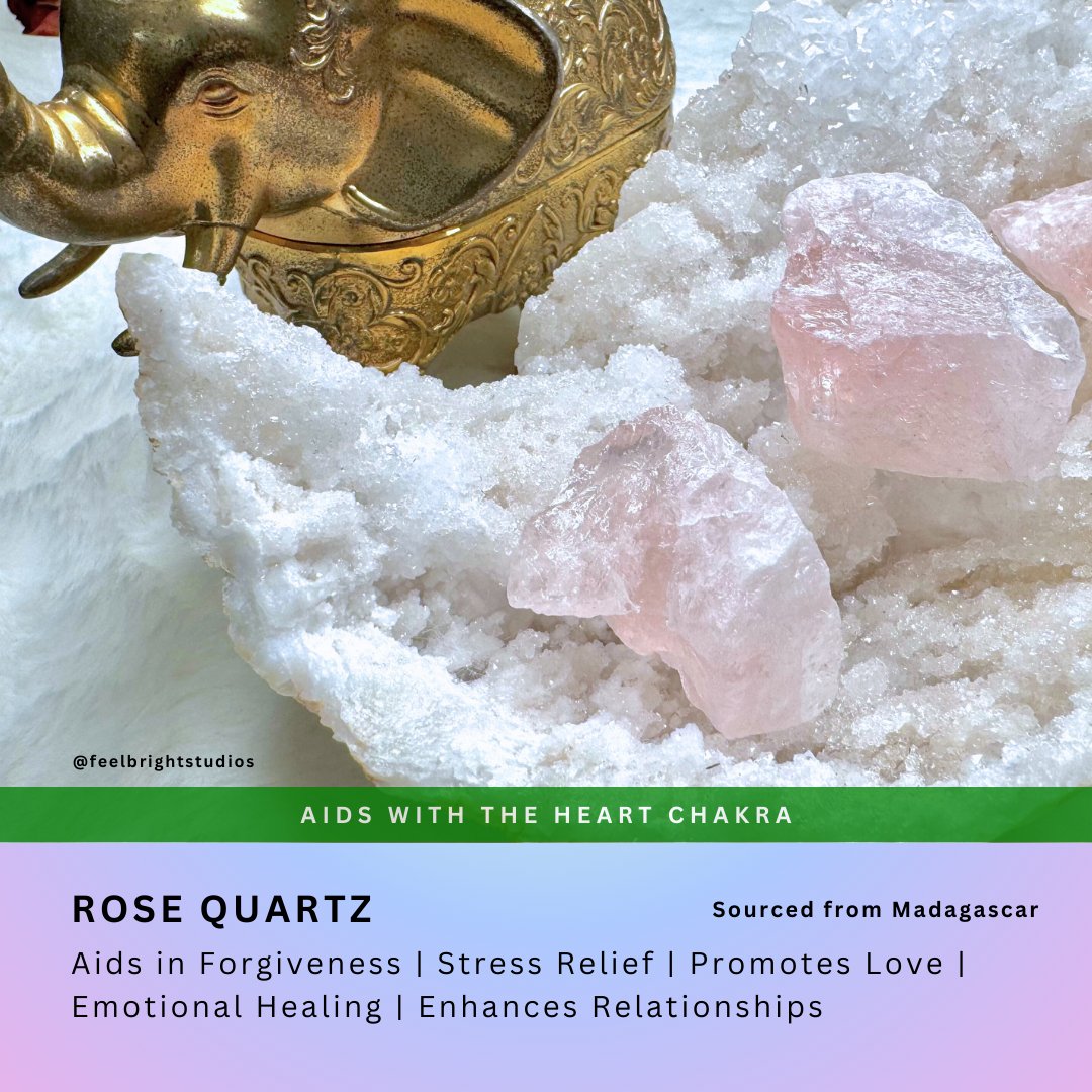 Rose Quartz Raw Specimens - Feel BrightRose Quartz Raw Specimens