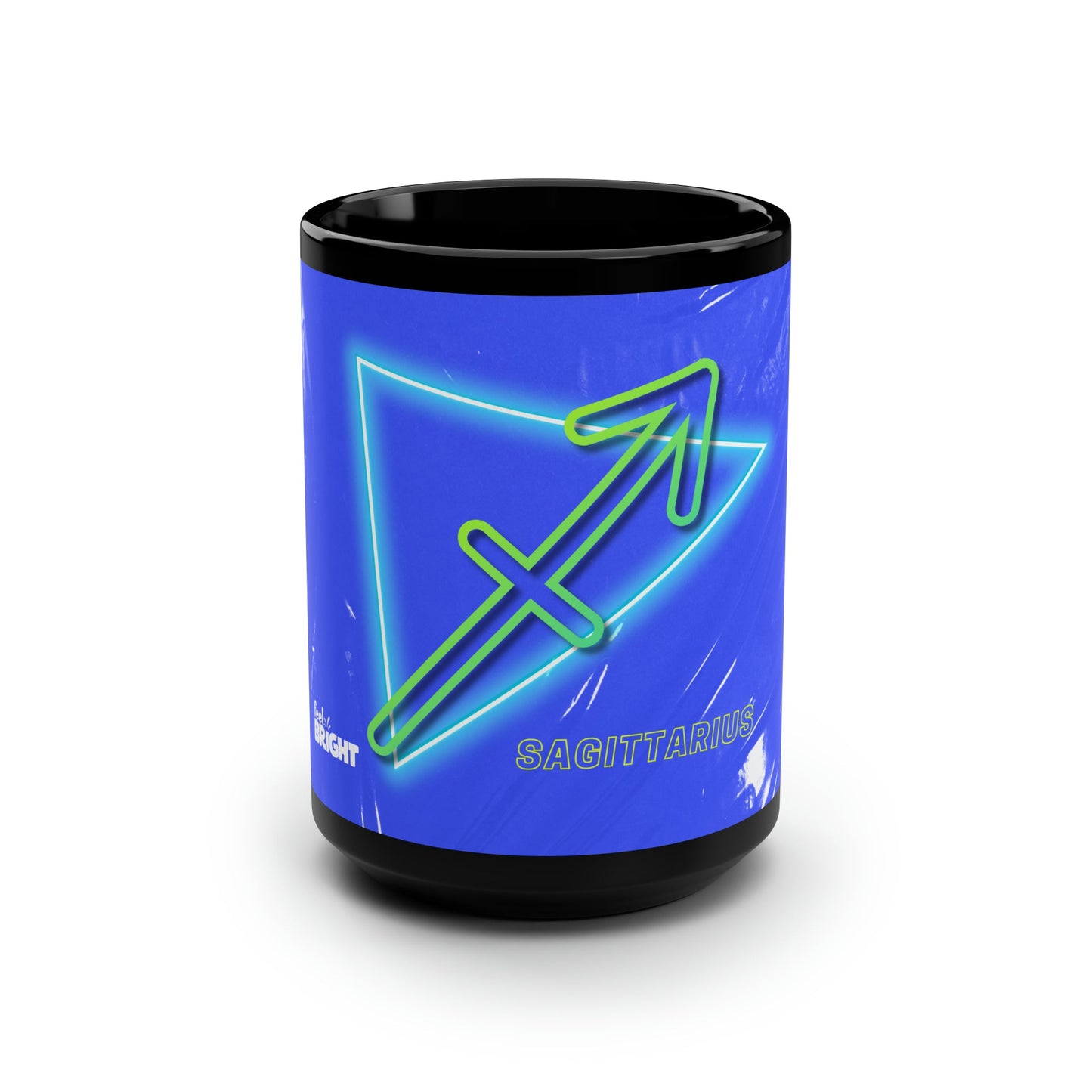 Sagittarius Feel Bright Black Mug, 15oz - Feel BrightSagittarius Feel Bright Black Mug, 15ozMug